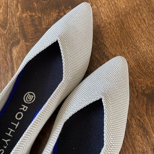 Rothy’s The Point Women’s Flats Light Grey Flax Birdseye Color